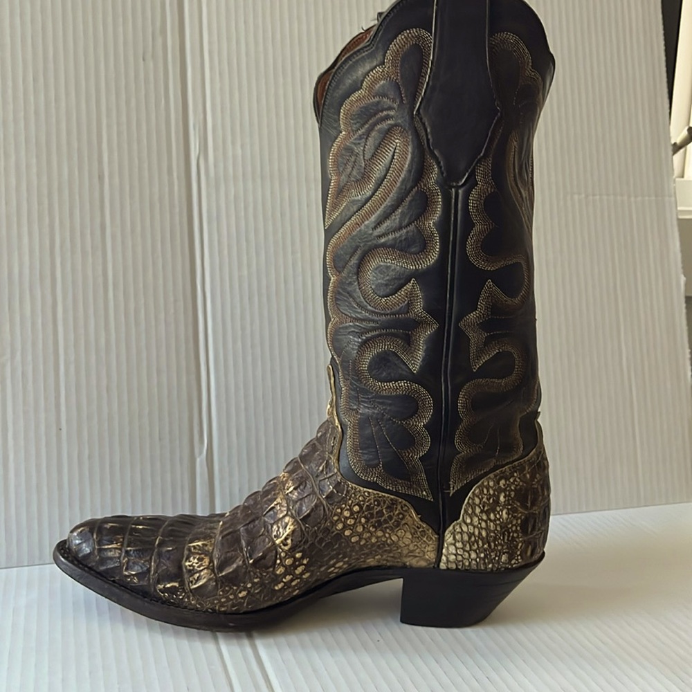 Genuine American Alligator Cowboy Boots Sz 9.